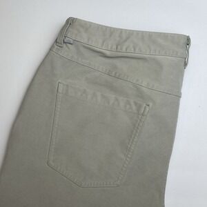 Lululemon ABC Pant Men 36x26 Beige Tapered 5 Pocket Commuter Golf Relaxed Fit